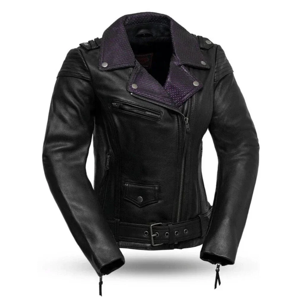 Genera - Women's Motorcycle Leather Jacket